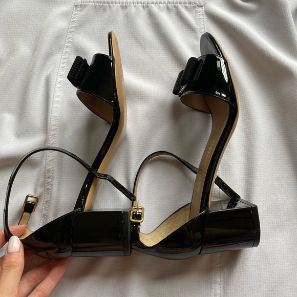 Salvatore Ferragamo Gavin’s Black Patent Leather Heels - Picture 3 of 9